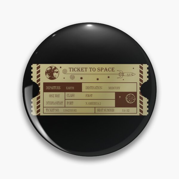 Artikelvorschau, Vintage Ticket to Space _ Merkur entworfen und verkauft von jc007.