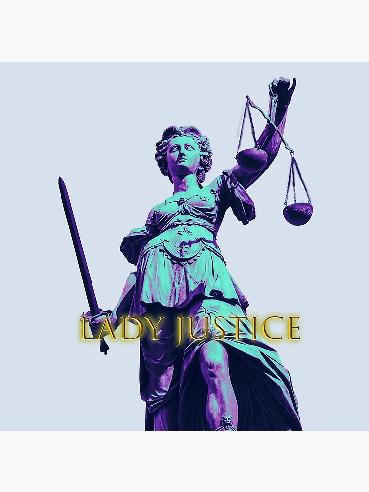 Disover Lady justice T-shirt,  Lady justice stickers, lady justice print art Premium Matte Vertical Poster