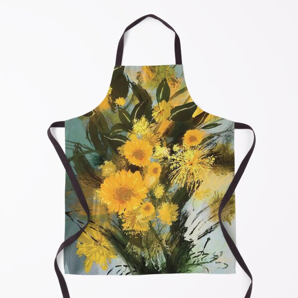 Artikelvorschau, Gelbe Blumen expressive Malerei, abstrakt, lockere Blumen entworfen und verkauft von chrissyink.