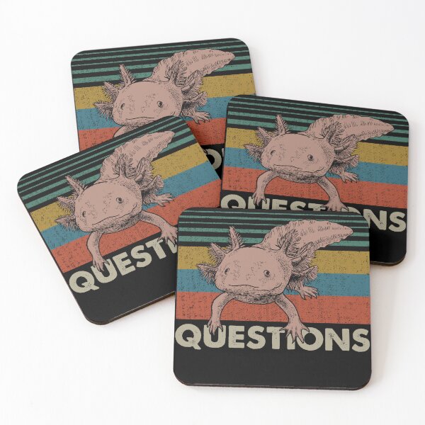 Item preview, I Axolotl Questions Funny Retro Vintage Axolotl for Axolotl Lovers designed and sold by DiandreLee.