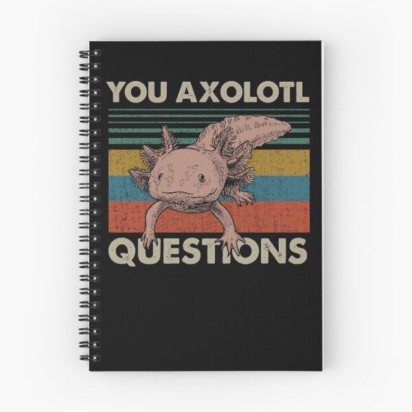 Item preview, I Axolotl Questions Funny Retro Vintage Axolotl for Axolotl Lovers designed and sold by DiandreLee.