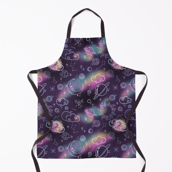 Item preview, Coloured Galaxy Pattern - Dark Purple Background designed and sold by TinyKatCreative.