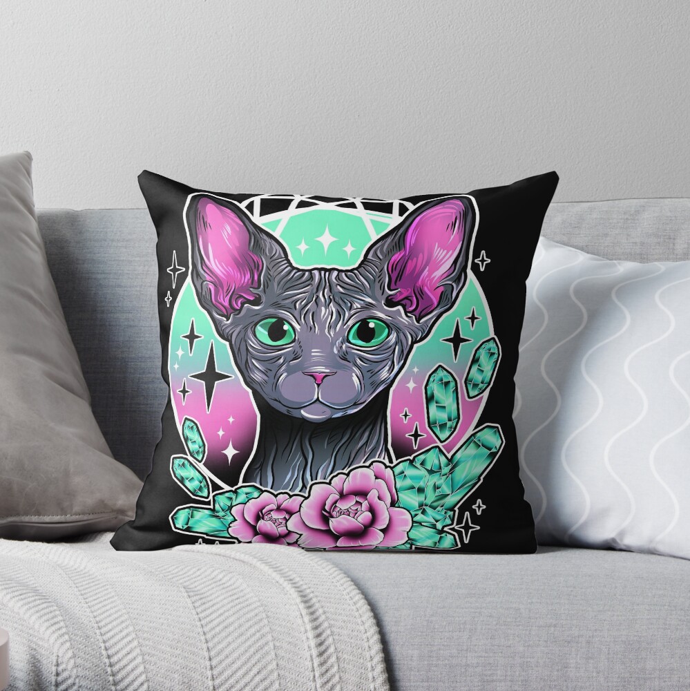 sphynx cat pillow