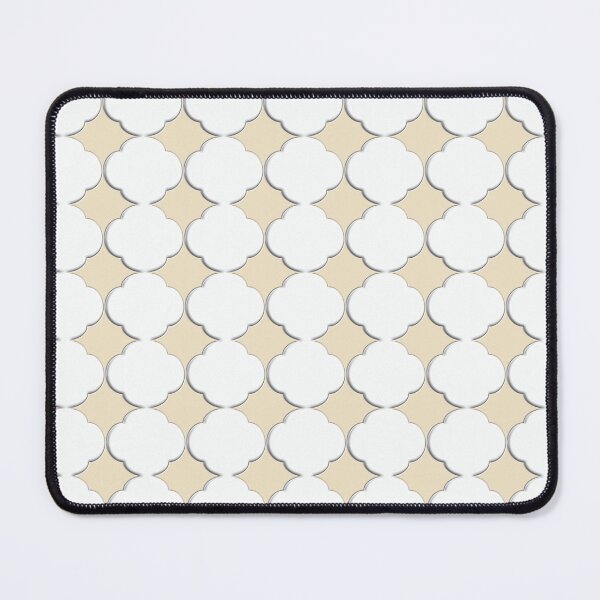 Item preview, White Puffy Flower Blossom Abstract Design On Blonde Yellow Background designed and sold by burbankdesigns.