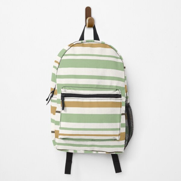 Item preview, Sage Green Mustard Yellow Stripes designed and sold by KavimaCreatives.