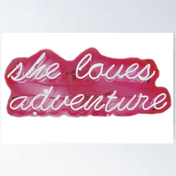 Item preview, "She Loves Adventure" Neon Sign  designed and sold by madisonrose13.