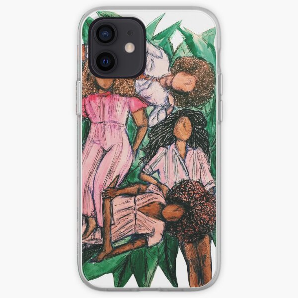 Girls In A Grass Blanket iPhone Soft Case