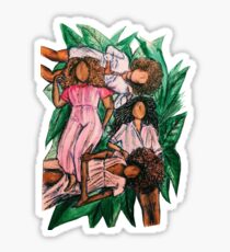 Girls In A Grass Blanket Sticker