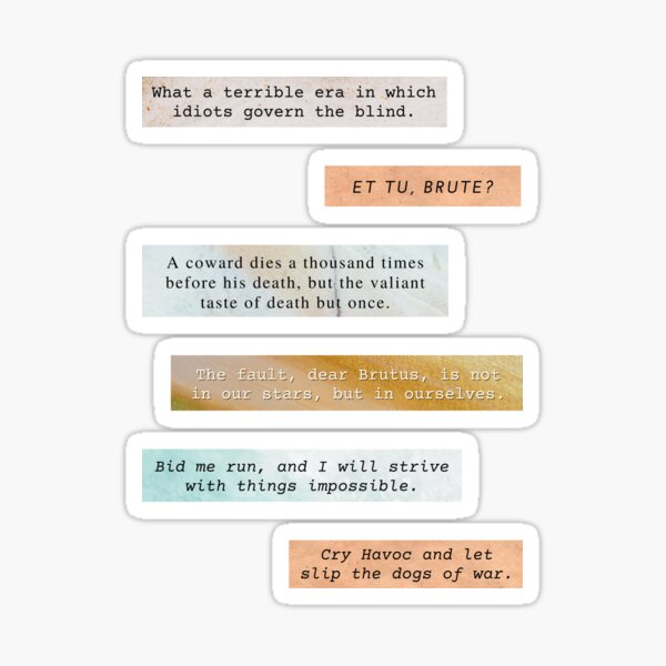Item preview, Julius Caesar Quote Pack designed and sold by Quotatio.