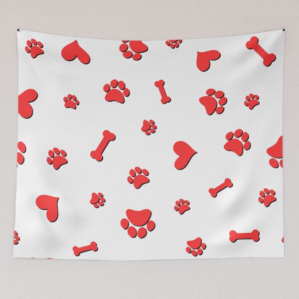 Item preview, Dog Puppy Paws & Bones - Dog Lovers Pattern designed and sold by Special-Effect.