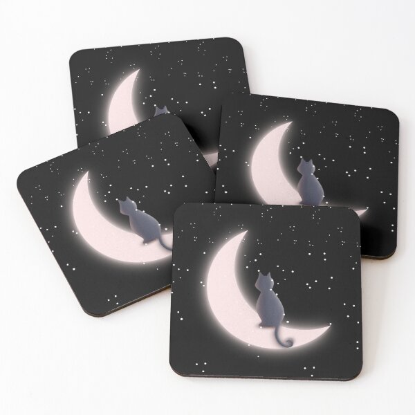 Item preview, The Cat and the Moon designed and sold by Unik Store.