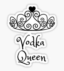 Funny Vodka Queen Sticker
