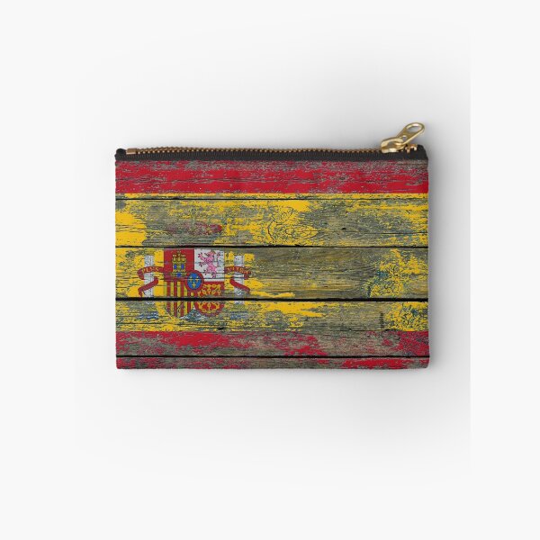 Item preview, Flag of Spain on Rough Wood Boards Effect designed and sold by JeffBartels.