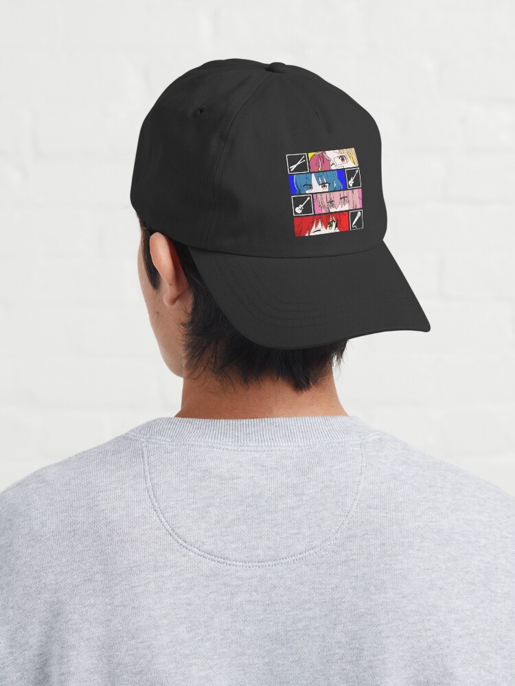 Aperçu 4 sur 7. Casquette avec l'œuvre Composition du groupe Kessoku créée et vendue par UDTee.