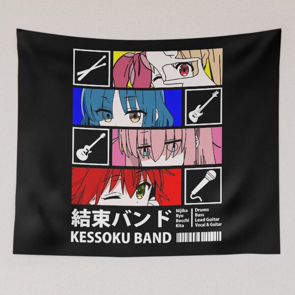 Item preview, Kessoku Band Line Up designed and sold by UDTee.