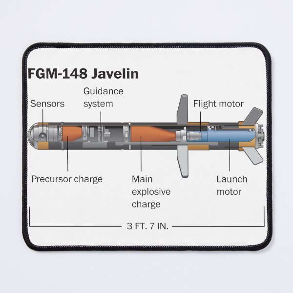Item preview, FGM-148 Javelin Missile Diagram designed and sold by plushyTamer.