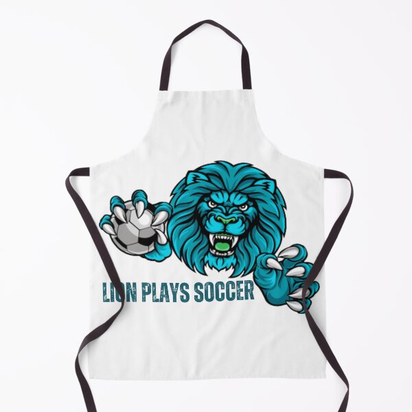 Item preview, Blue sky Lion Playing Soccer, soccer lovers, lion lovers designed and sold by D-lion.