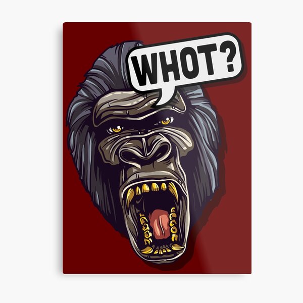 Ape Expression - Whot Metal Print