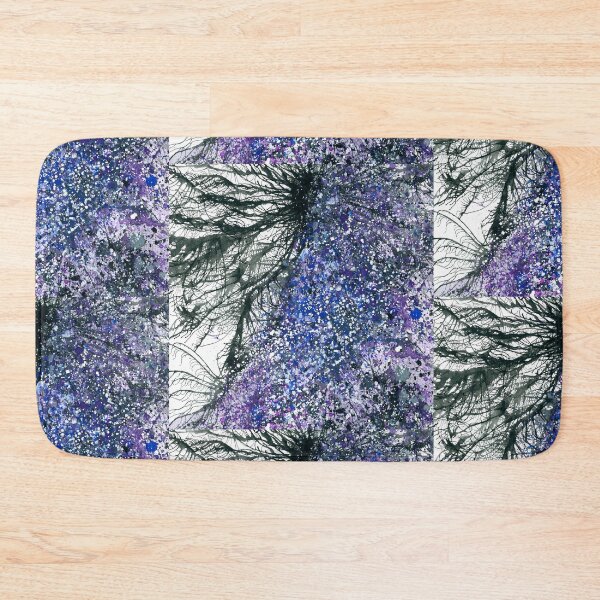 Item preview, Extrasensory Astral Clairvoyance #439 Bold Unique Vibrant New Age 5D Original Hand-painted OOAK Abstract Painting Detail 1 In Amethyst Purple Lilac Violet Sapphire Cobalt Blue Jewel Tones Square Tile designed and sold by Rainbow Artist Orlando L.