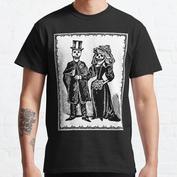 Skeleton Wedding (Border) Classic T-Shirt