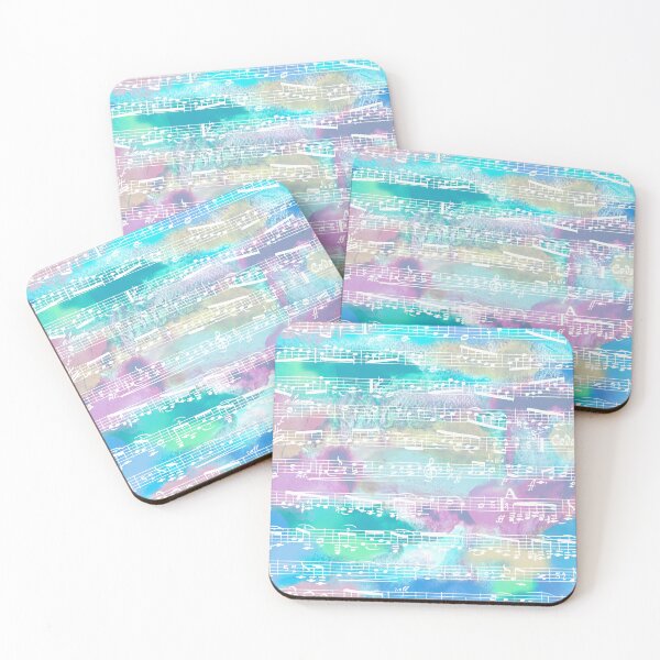 Item preview, Musical Rainbow Splash - Colorful Music Notes Pattern designed and sold by inspirationzgal.
