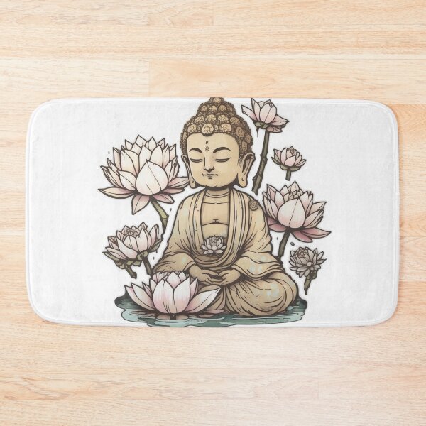 Item preview, Relaxed Meditating Buddha designed and sold by The Graphic Letters.