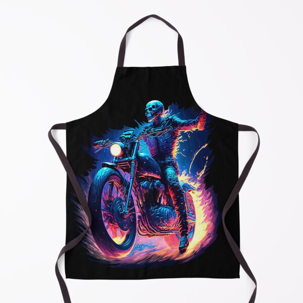 Item preview, Skeleton rides a motorcycle designed and sold by olazlo.