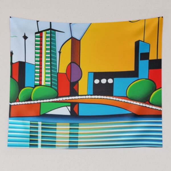 Item preview, City of Contrasts: An Abstract Frankfurt designed and sold by wwlmerch.
