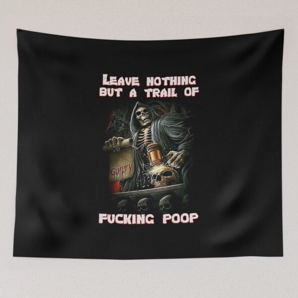 Item preview, epic poop man skull designed and sold by CandyAcid.