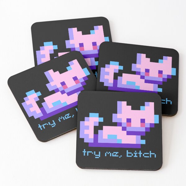 Item preview, Unhinged Pixel Cat - Quote Art designed and sold by Arcane Orchid.