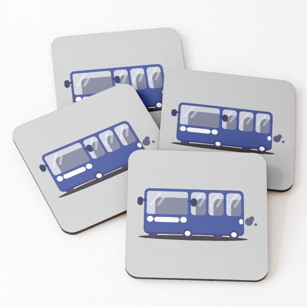 Item preview, Riding the Blue Bus: A Fun Cartoon Public Transportation Illustration designed and sold by Graciaisgrace.