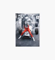 Ferrari 312F1 & Lady in Red Art Board