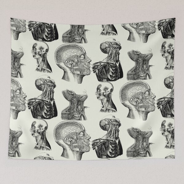 Item preview, Vintage human anatomy of the head designed and sold by Preslava Genova.