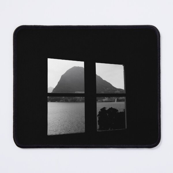 Item preview, Window View over Lake Lugano with Mountain Peak Monte Bre and Sunlight designed and sold by Mats Silvan.