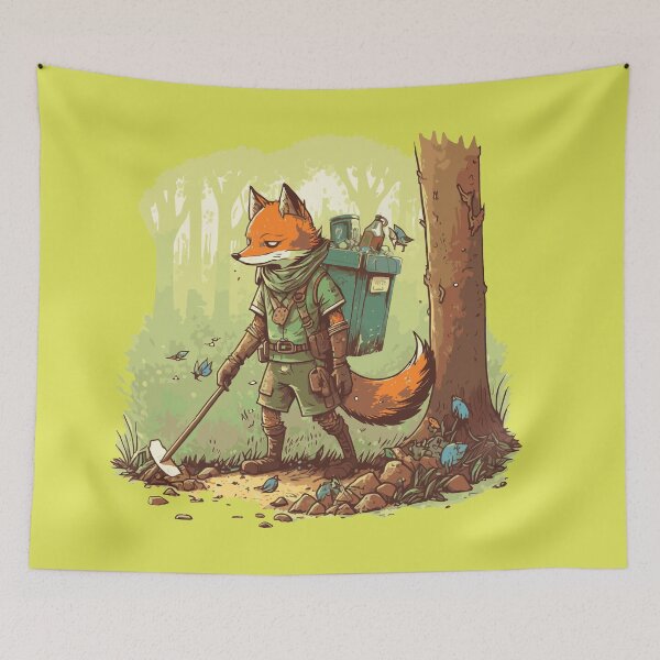 Item preview, Garbage picking fox designed and sold by olazlo.