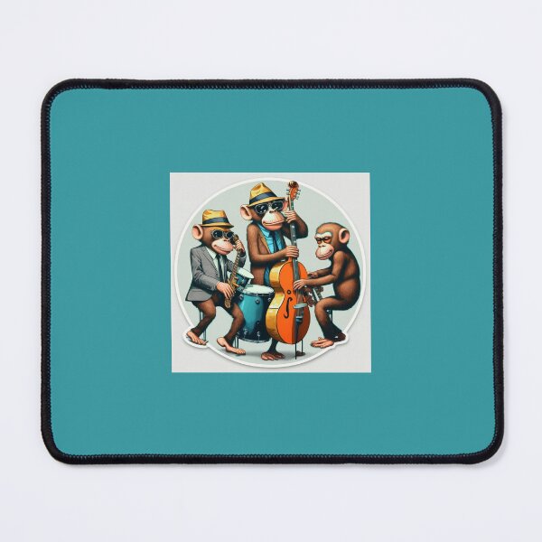 Item preview, Monkeys Playing Jazz designed and sold by Bleknervin.