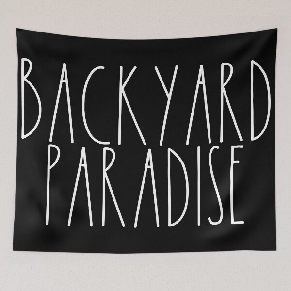 Item preview, Backyard Paradise White Rae Dunn Inspired Farmhouse designed and sold by FineElephant.