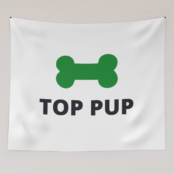 Item preview, Top Pup Puppy Play Bone Green designed and sold by stephenop92.