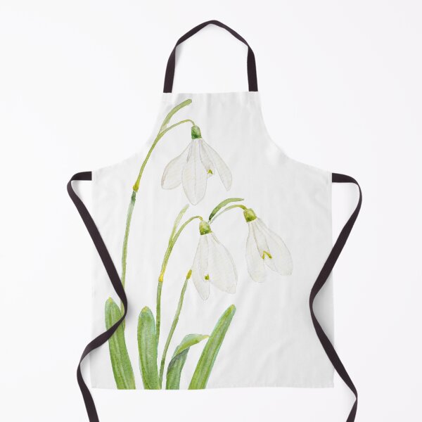 Item preview, 3 snowdrop flowers watercolor hand painted  designed and sold by ColorandColor.