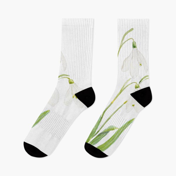Item preview, 3 snowdrop flowers watercolor hand painted  designed and sold by ColorandColor.