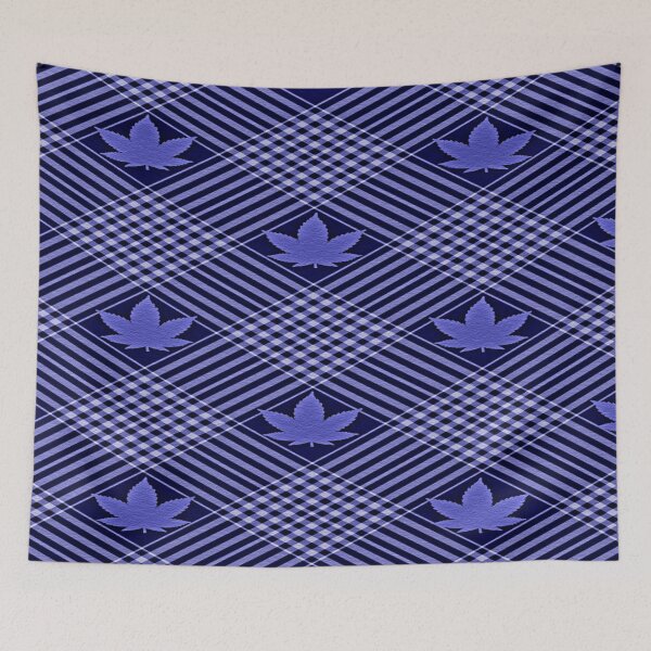 Item preview, Pot leaf blue plaid designed by me L Raya designed and sold by LaTrea Raya.