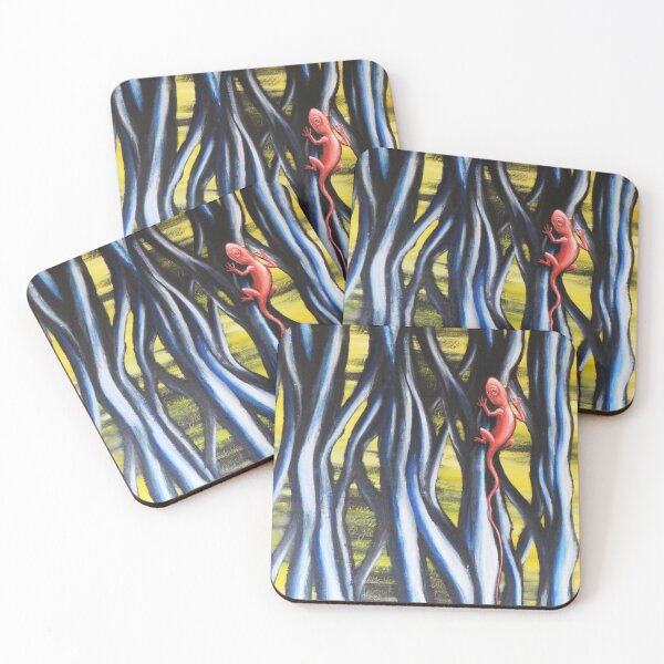 Item preview, Pink Lizard In Blue Forest designed and sold by Anders Hoberg.