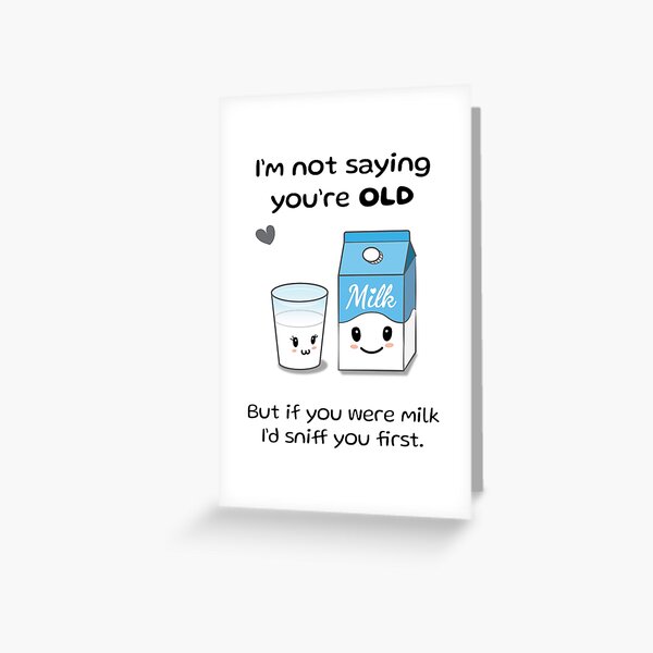 Funny birthday joke Greeting Card