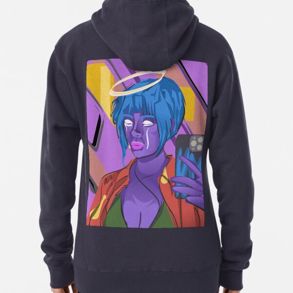 purple angel Pullover Hoodie