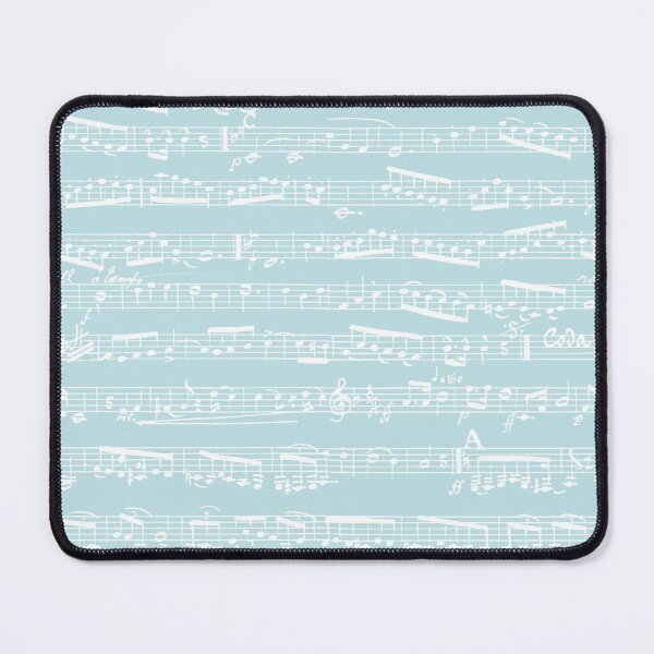 Item preview, Music Notes Pattern - Mint Baby Blue Musical Notation designed and sold by inspirationzgal.