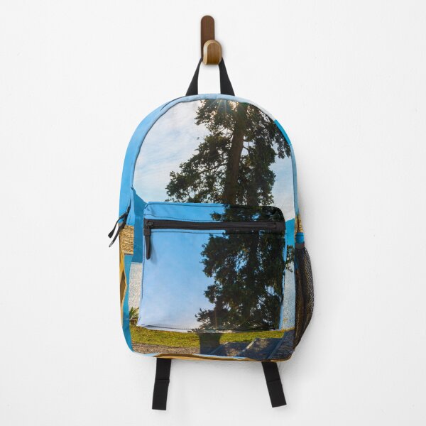 Item preview, Church with Cypress Tree and Lake Lugano with Mountain and Blue Sky designed and sold by Mats Silvan.