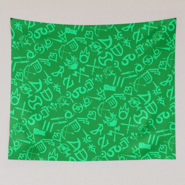 Item preview, XIV Classes and Jobs Repeating - Green designed and sold by Foux's Leafs.