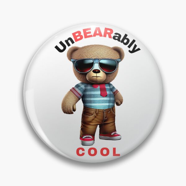 Item preview, Unbearably Cool Teddy Bear designed and sold by Revjock.