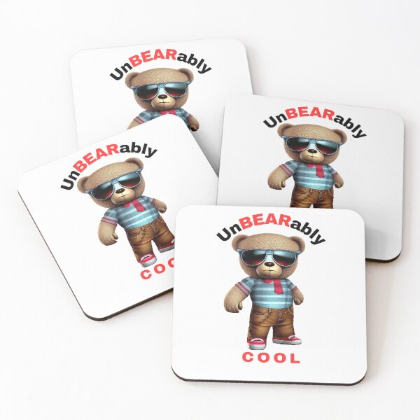 Item preview, Unbearably Cool Teddy Bear designed and sold by Revjock.