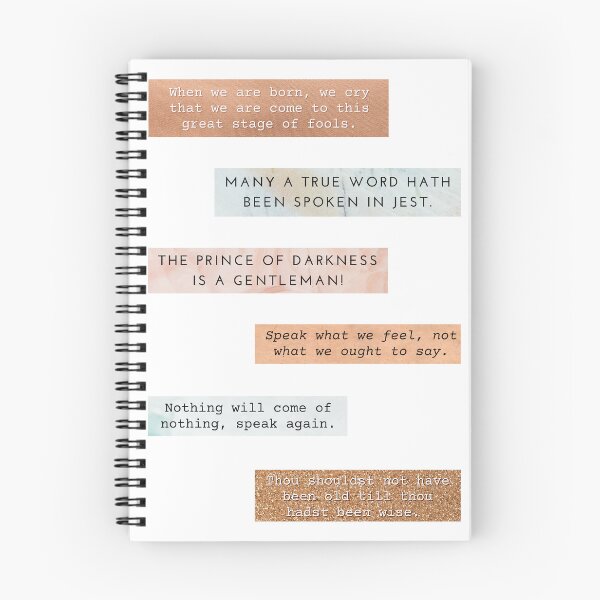 Item preview, King Lear Quote Pack designed and sold by Quotatio.